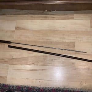 Partridge Wood Gentleman’s walking stick sword stick with silver mount Miscellaneous