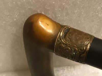 Gentleman’s walking stick sword stick with horn handle - Image 3