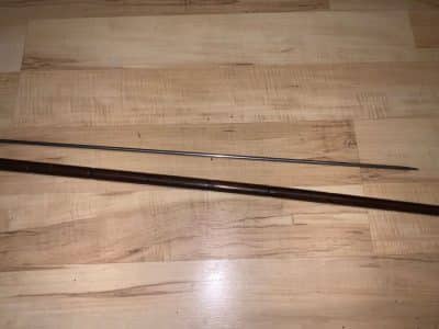 Partridge Wood Gentleman’s walking stick sword stick with silver mount Miscellaneous 6
