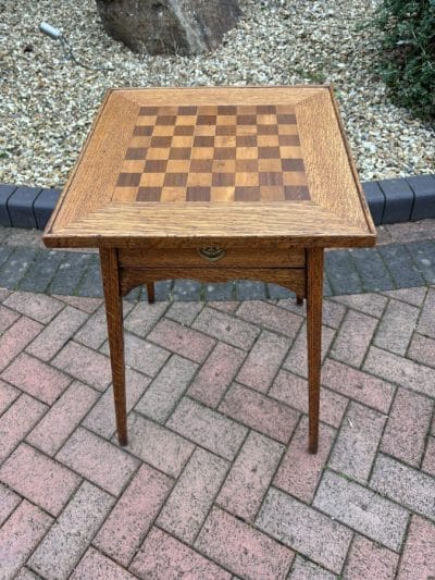 Arts & Crafts Games Table c1910 Games Table Antique Furniture 5