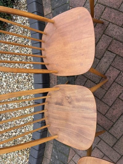 Mid Century Set of Six Ercol Windsor Dining Chairs dining chairs Antique Chairs 6