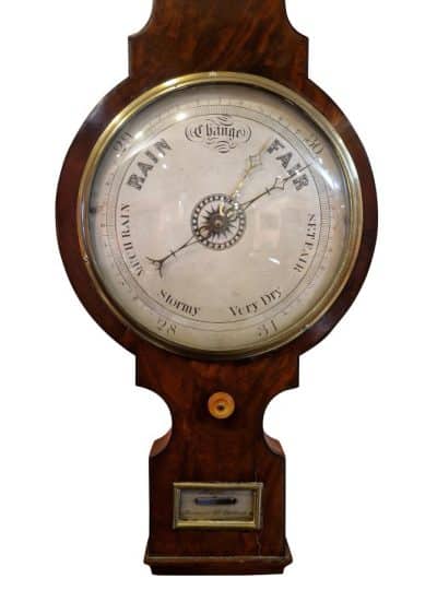 A Fine George III Banjo Barometer Scientific Antiques 4
