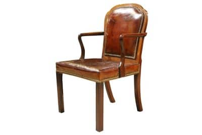 Georgian Mahogany Open Armchair - Image 2