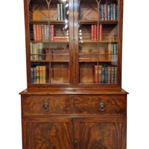 Late Georgian Secretaire Bookcase Antique Bookcases