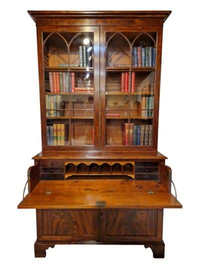 Late Georgian Secretaire Bookcase Antique Bookcases 7