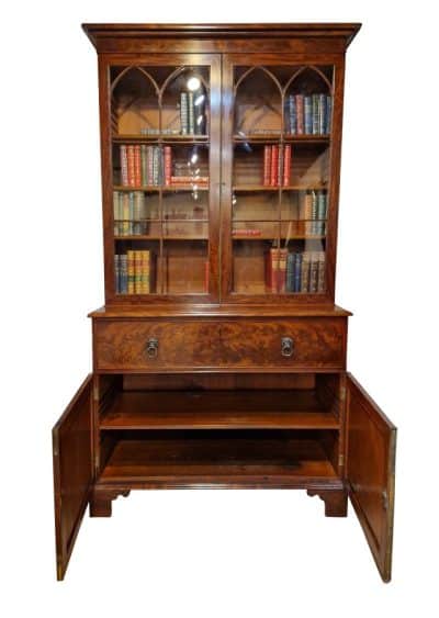 Late Georgian Secretaire Bookcase Antique Bookcases 5