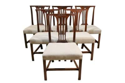 Set of six Georgian dining chairs