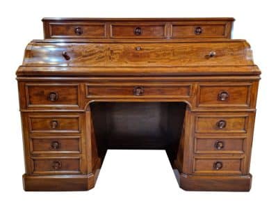French oak lined mahogany writing desk Antique Desks 3