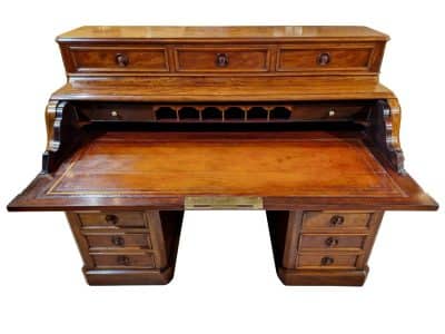 French oak lined mahogany writing desk Antique Desks 7