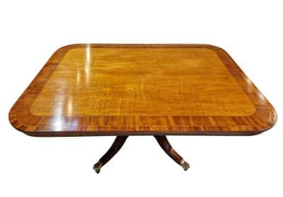 Georgian Mahogany Tilt Top Dining Table Antique Furniture 3