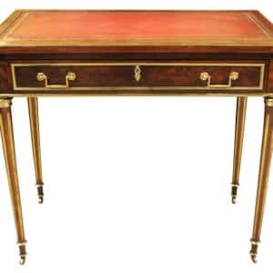 French Mahogany Writing Table Antique Furniture