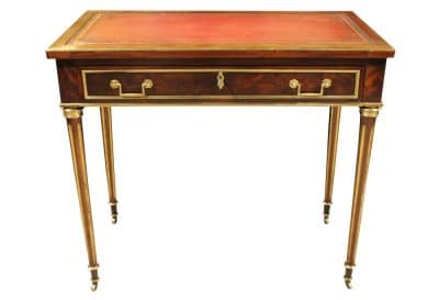 French Mahogany Writing Table Antique Furniture 3