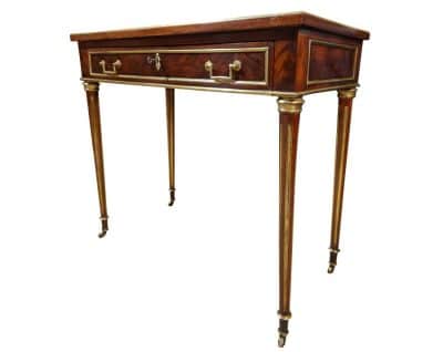 French Mahogany Writing Table Antique Furniture 4