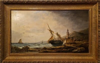 Ship Wreck by Millson-Hunt Antique Art 3