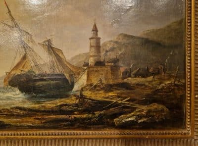 Ship Wreck by Millson-Hunt Antique Art 5