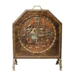 19thc Repousse Copper Fire Screen Miscellaneous