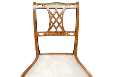 Pair of Satinwood Side Chairs - Image 4