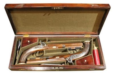 Pair of percussion dueling/target pistols - Image 2
