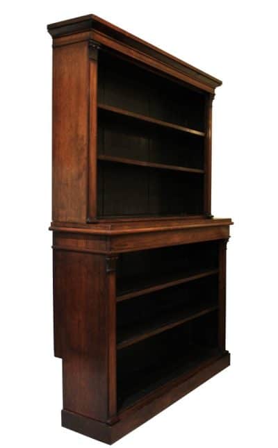 Early19thc Rosewood Open Bookcase Antique Bookcases 4