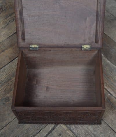 Edwardian Chip Carved Trinket Box SAI3285 Antique Boxes 9