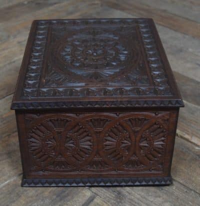 Edwardian Chip Carved Trinket Box SAI3285 Antique Boxes 8