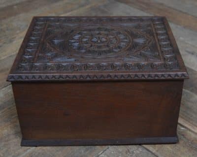 Edwardian Chip Carved Trinket Box SAI3285 - Image 5
