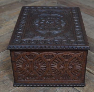 Edwardian Chip Carved Trinket Box SAI3285 - Image 4