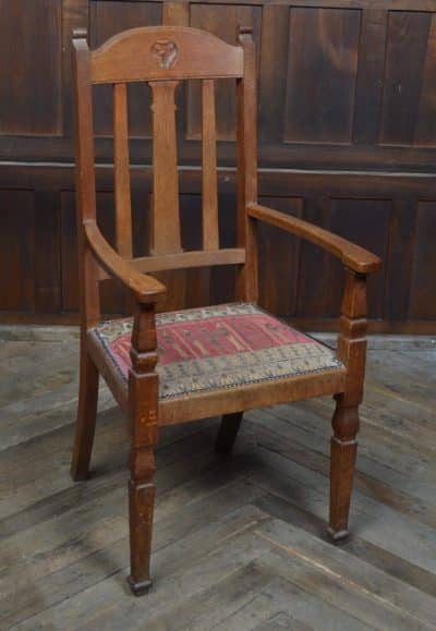 Oak Arts & Crafts Arm Chair SAI3183 Antique Chairs 3