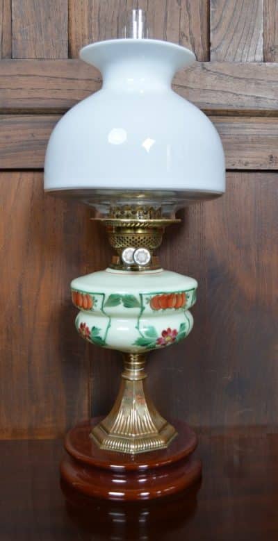 Hand Painted Oil/ Paraffin Lamp SAI3198 Antique Lighting 3