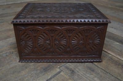 Edwardian Chip Carved Trinket Box SAI3285 Antique Boxes 4