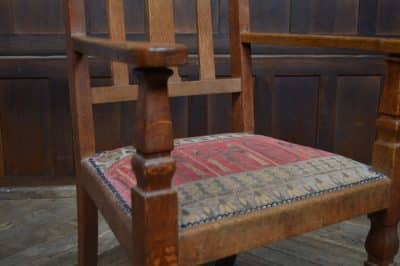 Oak Arts & Crafts Arm Chair SAI3183 Antique Chairs 14