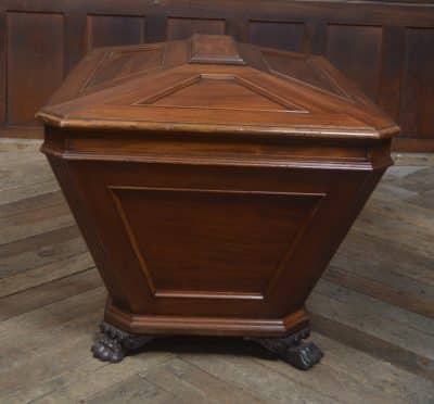 Mahogany Sarcophagus Shaped Wine Cooler SAI1677 - Image 4