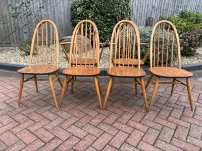 Mid Century Set of Six Ercol Windsor Dining Chairs dining chairs Antique Chairs 4