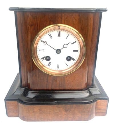 Walnut & Ebonised Bracket Clock