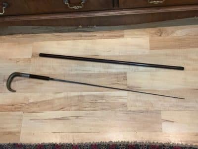 Elegant gentleman’s walking stick sword stick