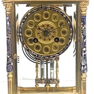 Champlevé Ormolu Mantel Clock