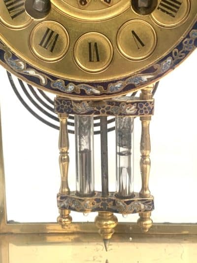 Champlevé Ormolu Mantel Clock
