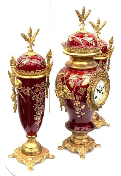 Candelabra Mantel Clock Set