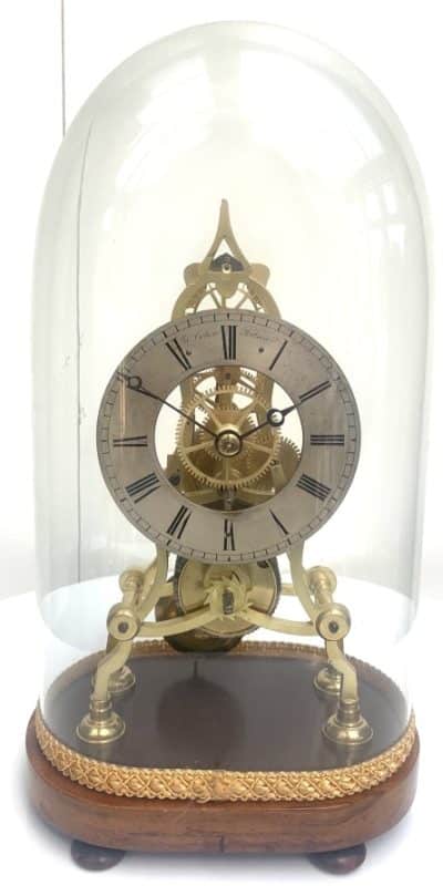 English Fusee Skeleton Clock