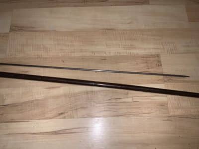 Partridge Wood Gentleman’s walking stick sword stick with silver mount Miscellaneous 22