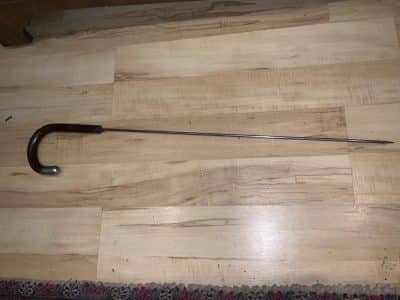 Partridge Wood Gentleman’s walking stick sword stick with silver mount Miscellaneous 24