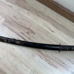 Wakizashi sword Scabbard/sheath Lacquered wood Antique Swords