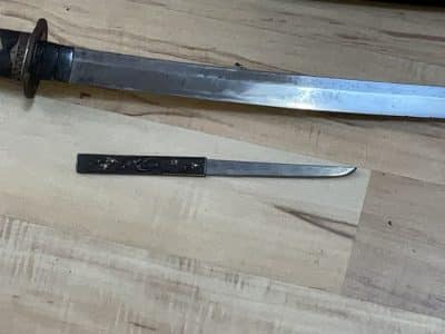 Wakizashi sword Scabbard/sheath Lacquered wood - Image 18