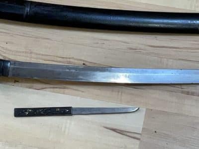 Wakizashi sword Scabbard/sheath Lacquered wood Antique Swords 19