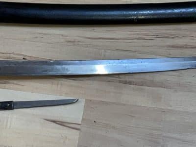 Wakizashi sword Scabbard/sheath Lacquered wood Antique Swords 18