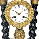 Barley Twist Portico Mantel Clock