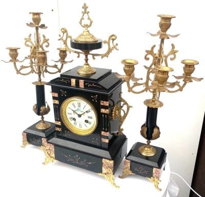 Candelabra Clock Set