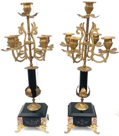 Candelabra Clock Set