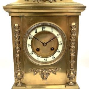 French Ormolu Bronze Mantel Clock