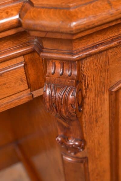 Victorian Oak Pedestal Sideboard SAI2803 - Image 16